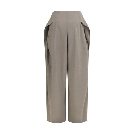 Gray Wool Oves Aries Flared Pants