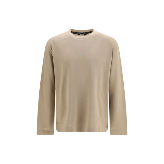 Beige Paper Long Sleeve T-Shirt