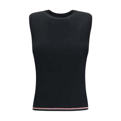 Black Wool Oves Aries Sleeveles T-Shirt