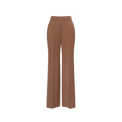 Brown Virgin Wool Dress Pants