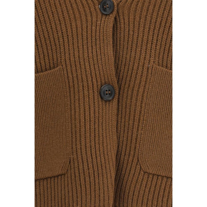 Brown Wool Oves Aries Cardigan