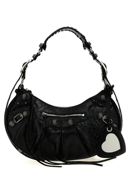 Black Lamb Leather Shoulder Bag