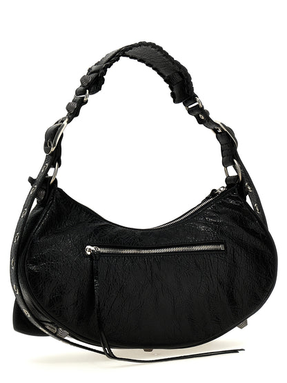 Black Lamb Leather Shoulder Bag