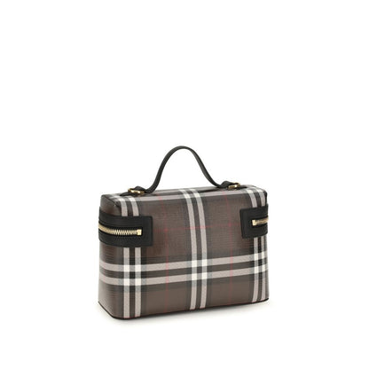Brown Cotton Shoulder Bag
