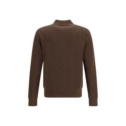 Brown Wool Oves Aries Dress Shirt