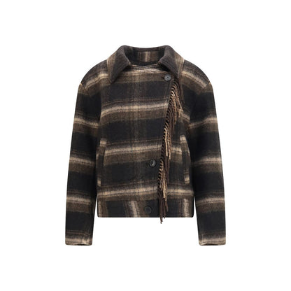 Black Wool Oves Aries Coat