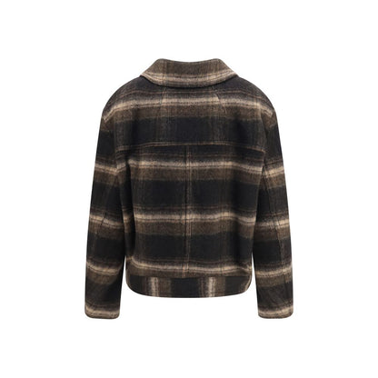 Black Wool Oves Aries Coat