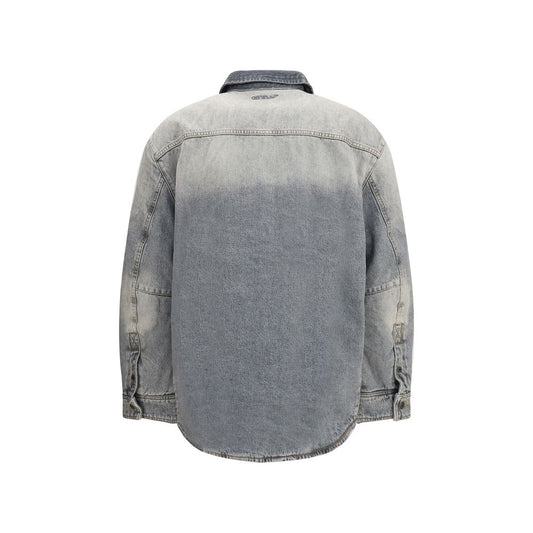 Gray Cotton Denim Jacket