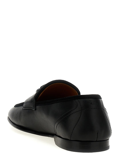 Black Calfskin Slip-On Loafers
