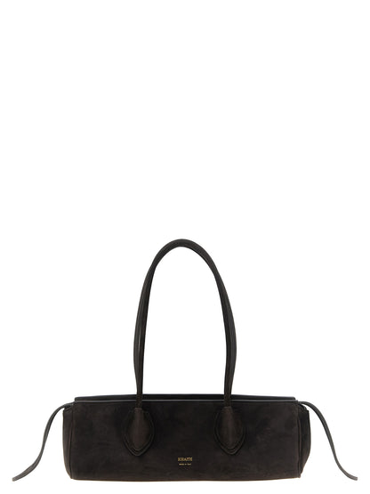 Brown Calfskin Shoulder Bag