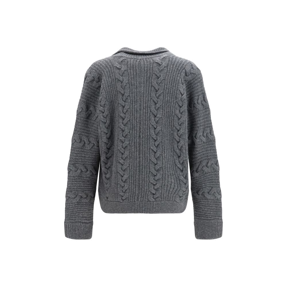 Gray Wool Oves Aries Cardigan