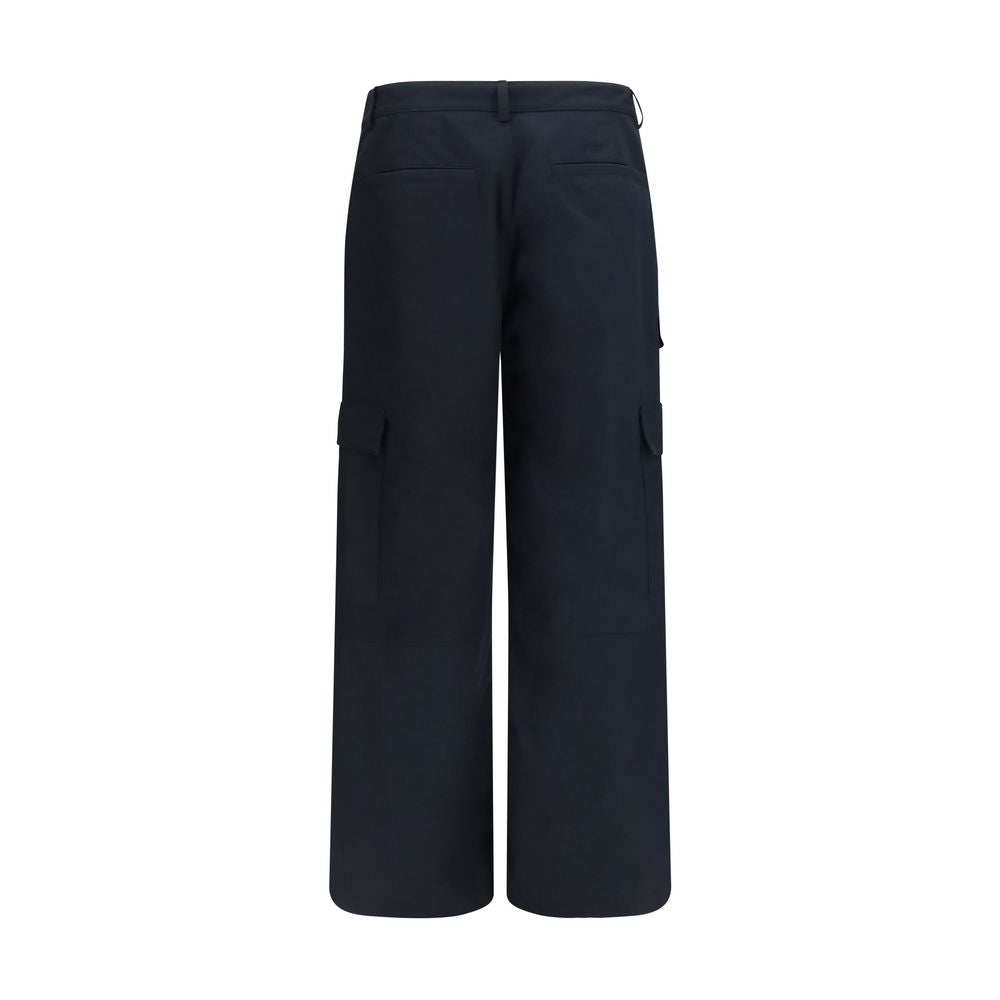 Black Cotton Cargo Pants