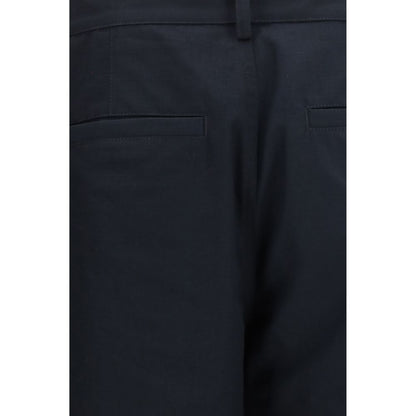 Black Cotton Cargo Pants