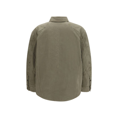 Bicolor Cotton Shell Jacket