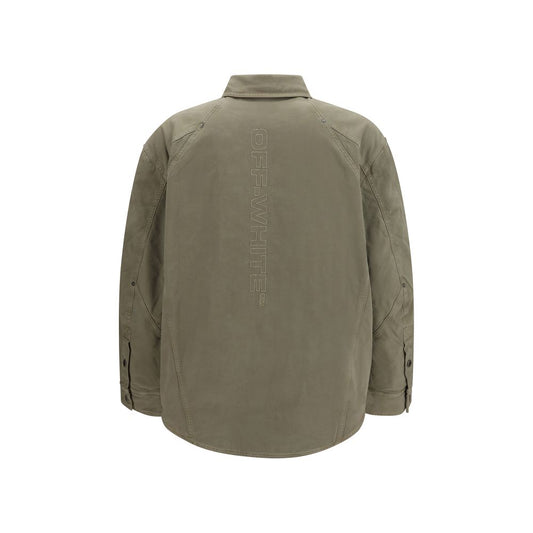 Bicolor Cotton Shell Jacket