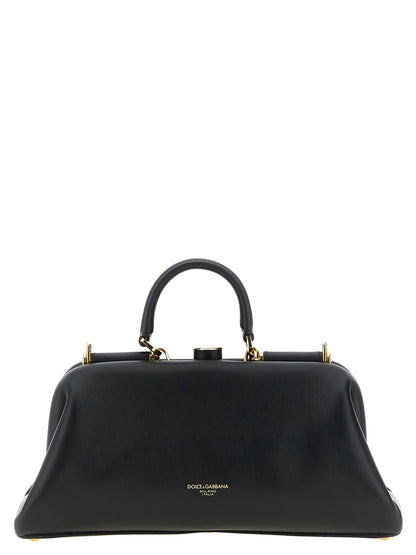 Black Lamb Leather Handbag