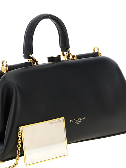 Black Lamb Leather Handbag