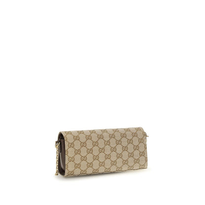 Beige Fabric Wallet