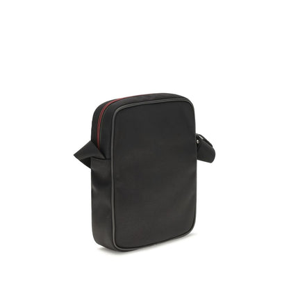 Black Fabric Shoulder Bag
