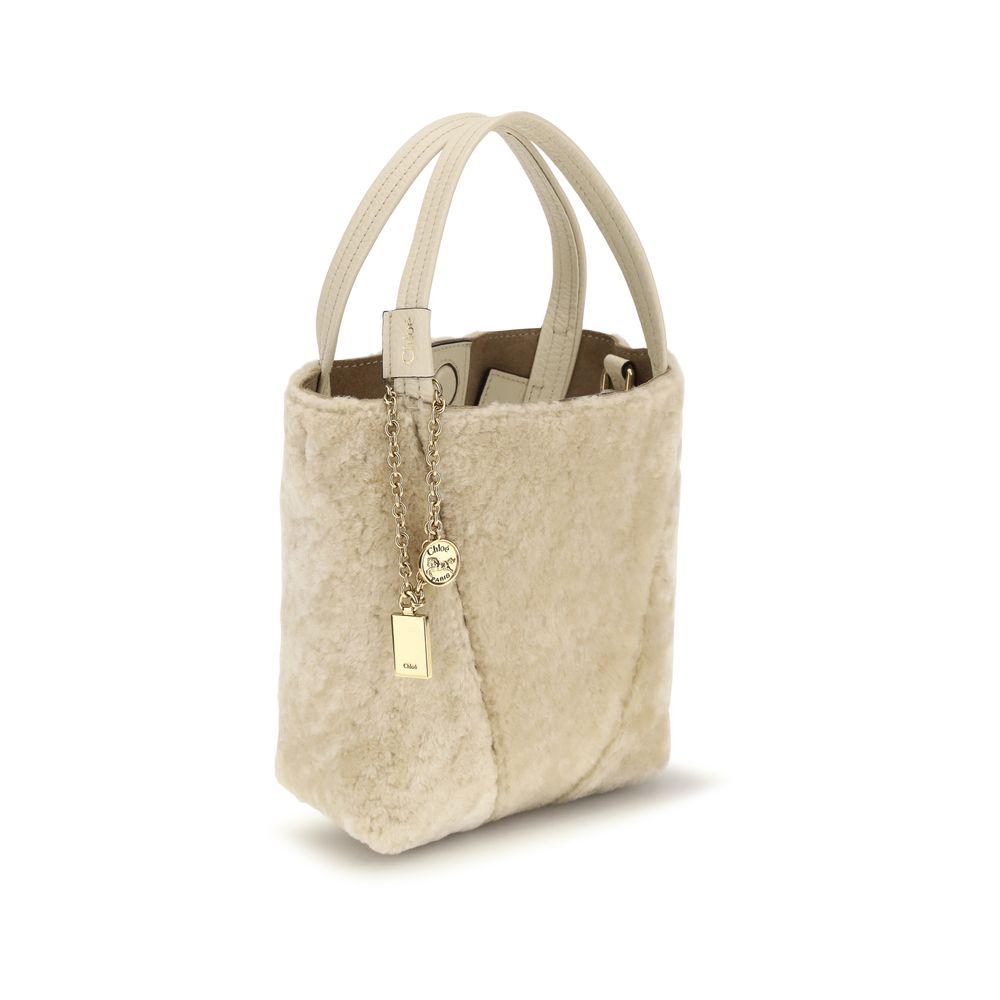 Beige Calf Leather Bos Taurus Shoulder Bag