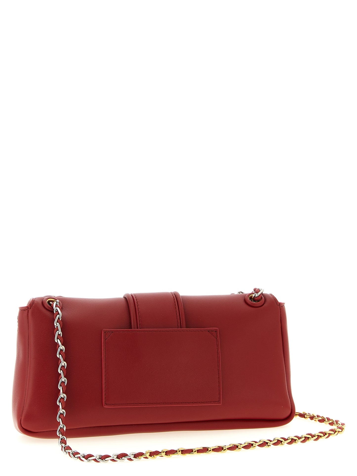 Red Lamb Leather Shoulder Bag