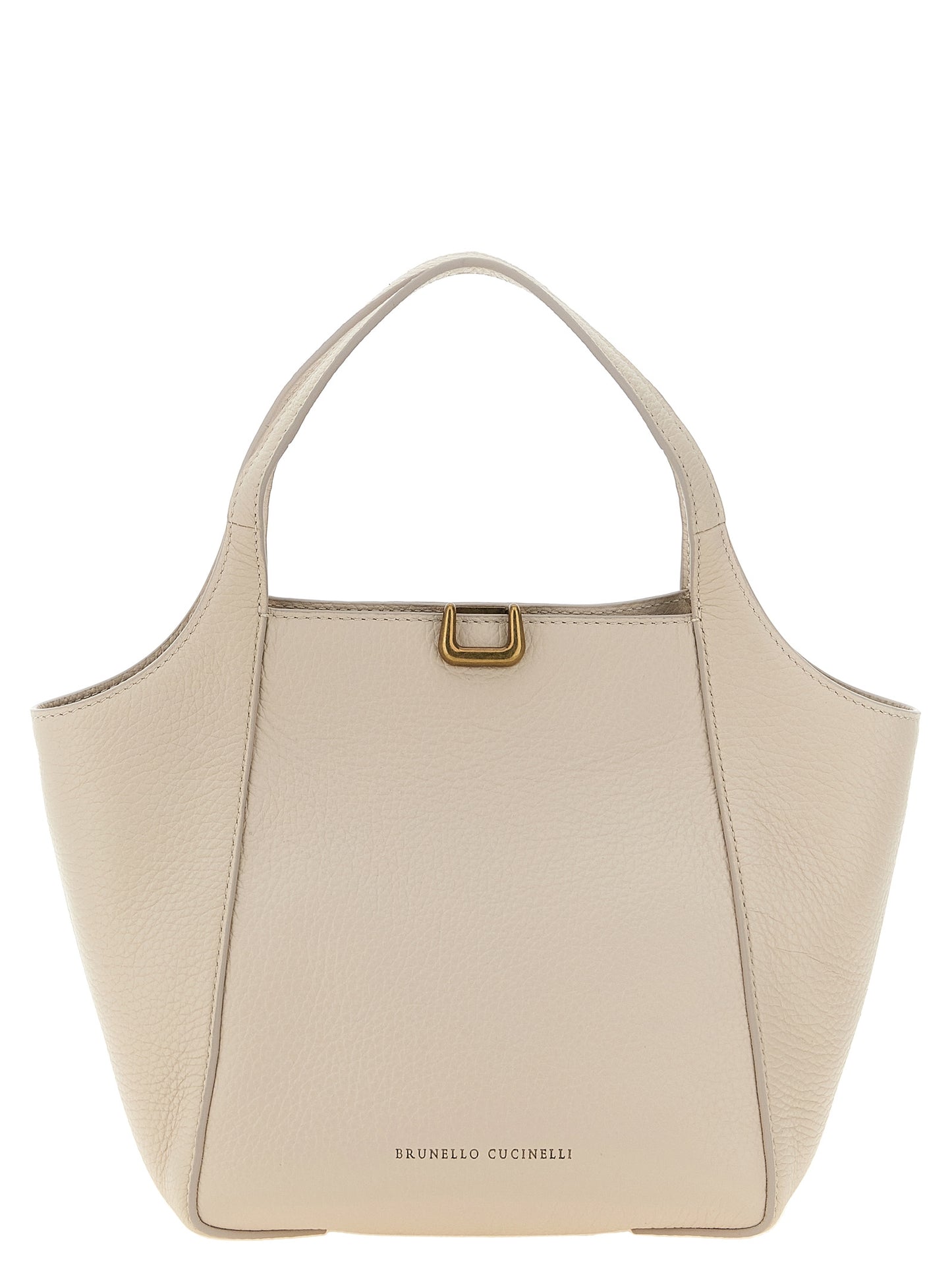 Beige Nubuc Leather Handbag