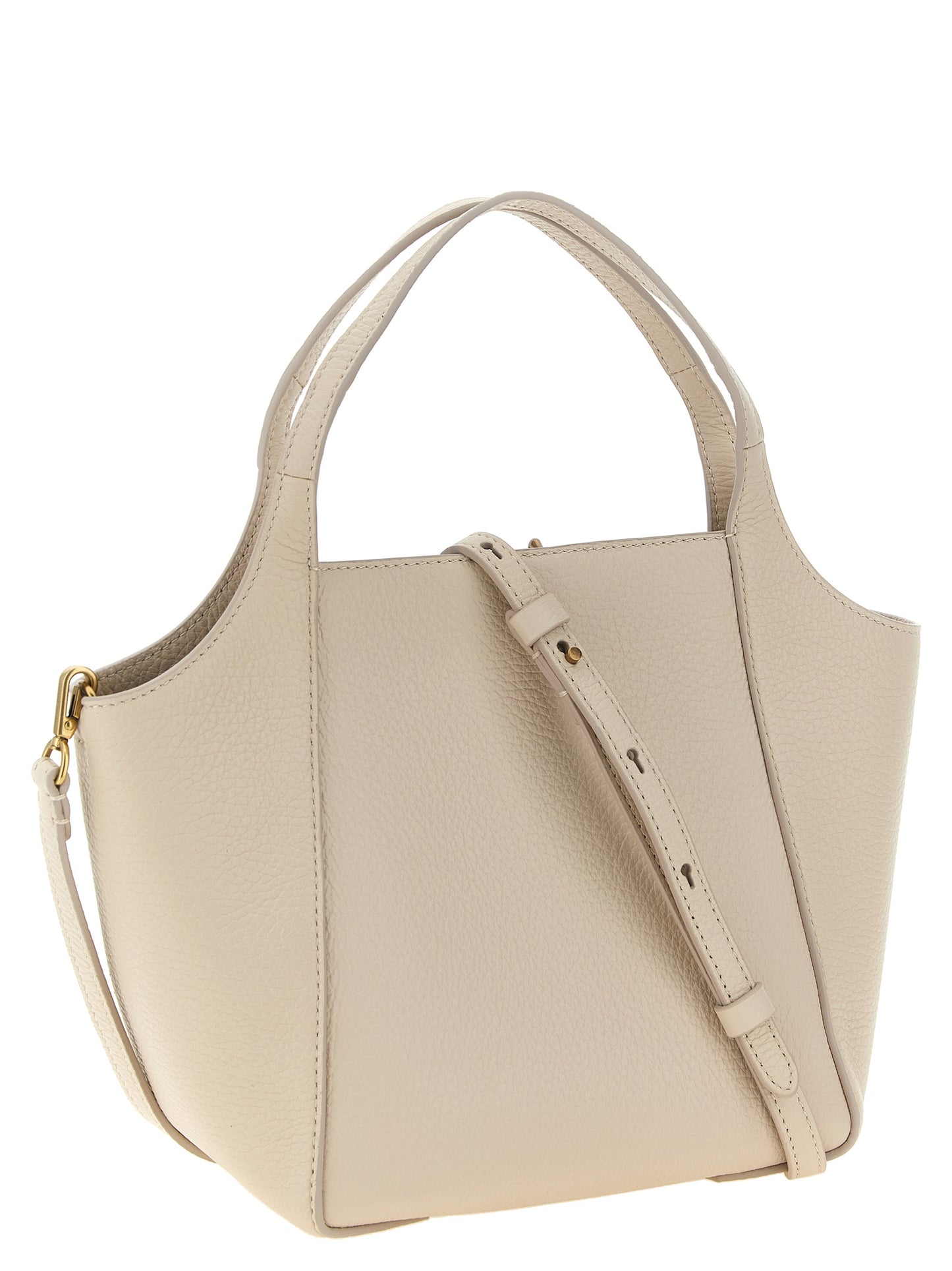 Beige Nubuc Leather Handbag
