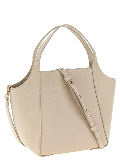 Beige Nubuc Leather Handbag