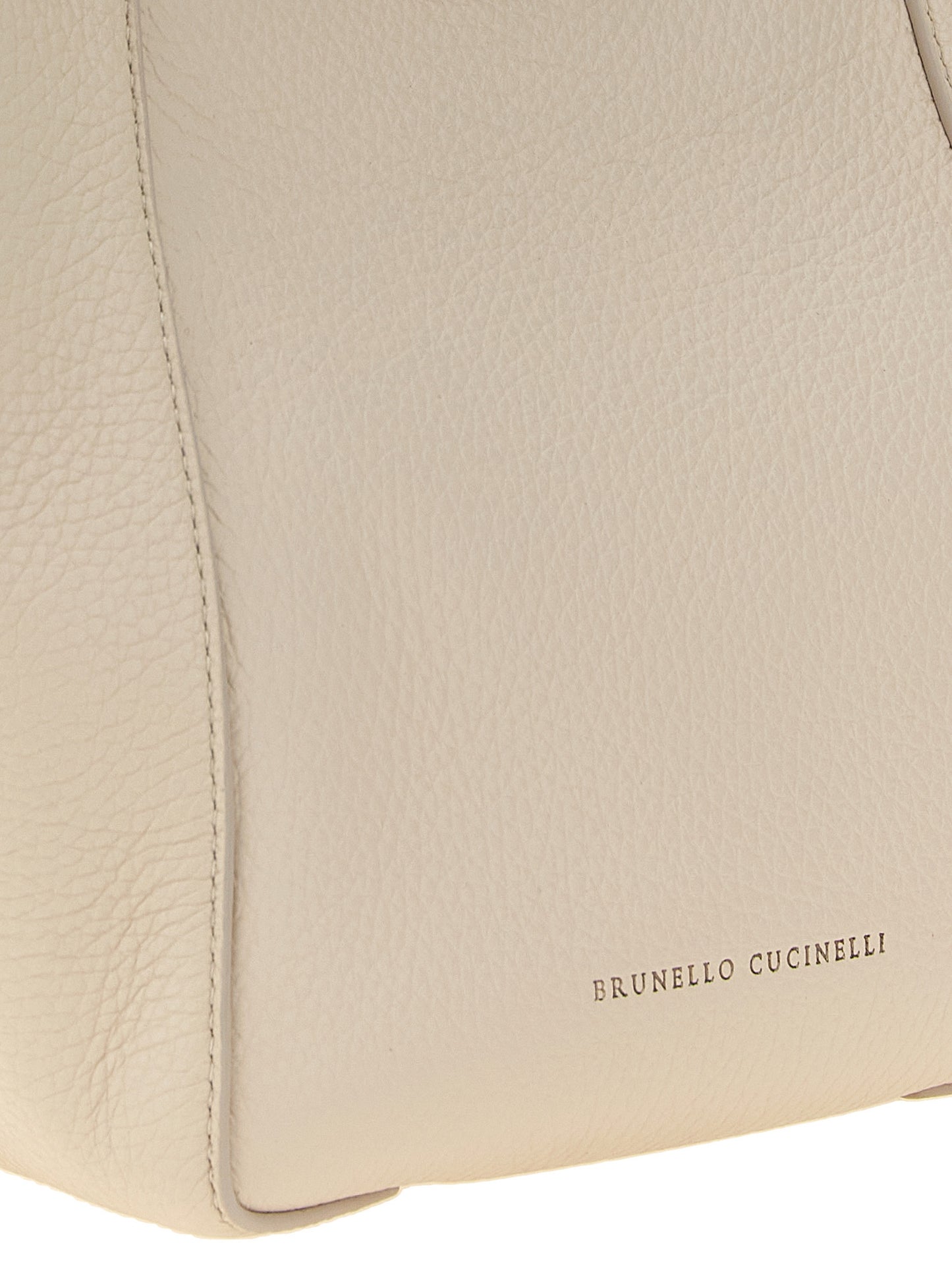 Beige Nubuc Leather Handbag