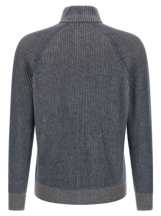Blue Cashmere Cardigan