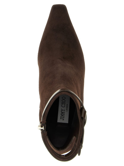 Brown Leather Ankle Boots