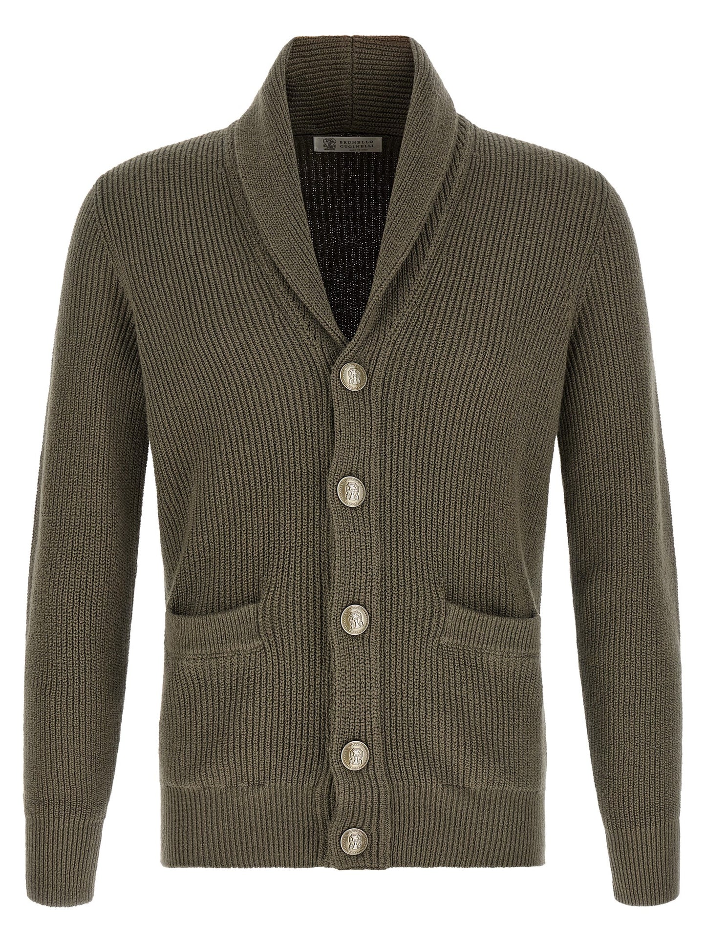 Bicolor Cotton Cardigan