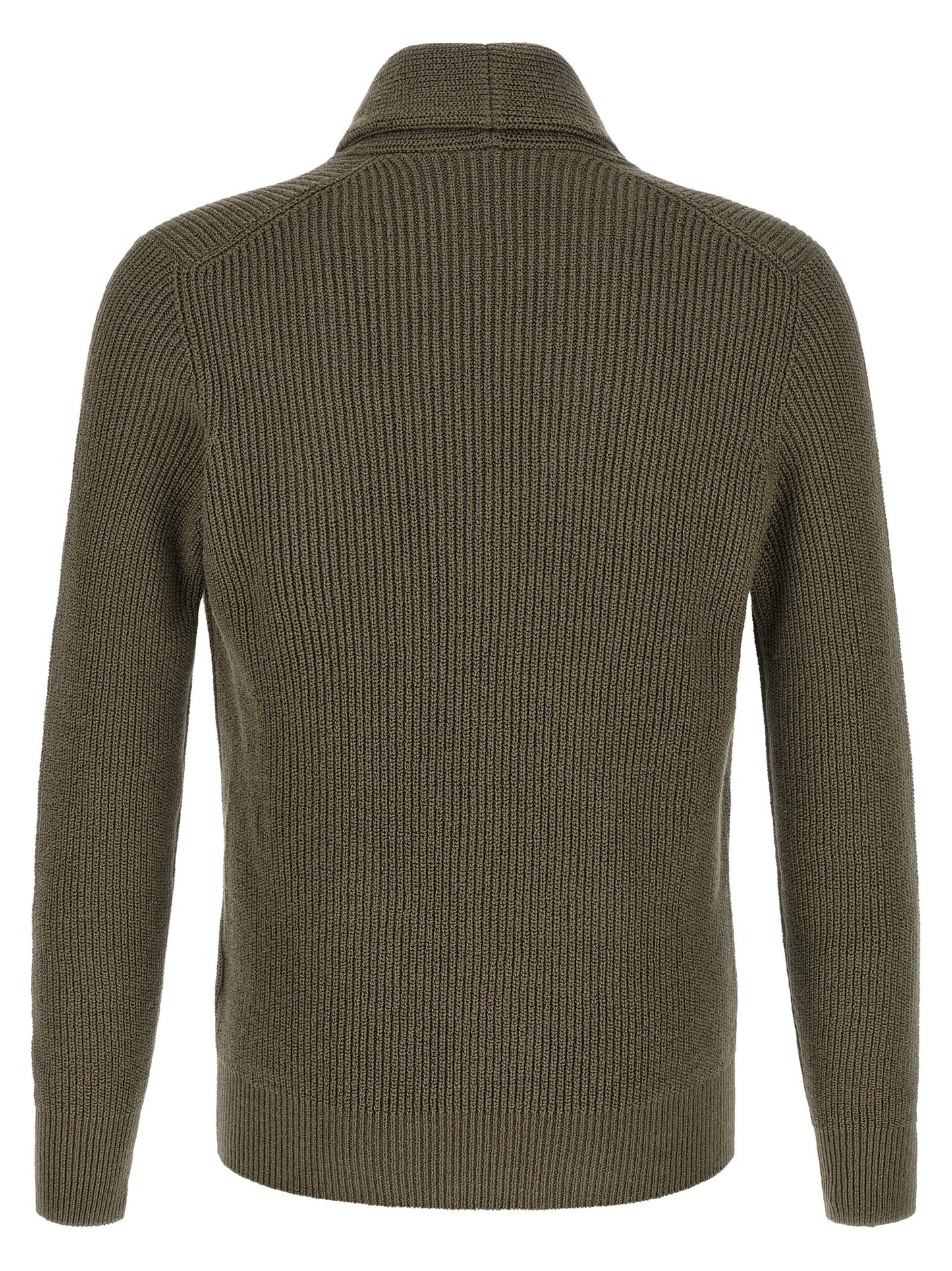 Bicolor Cotton Cardigan