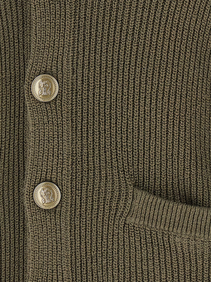 Bicolor Cotton Cardigan