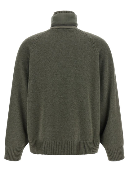 Bicolor Cashmere Cardigan
