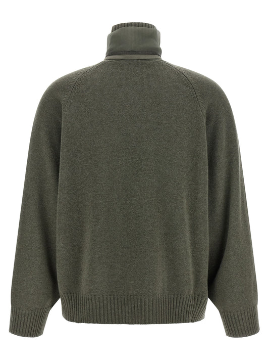 Bicolor Cashmere Cardigan