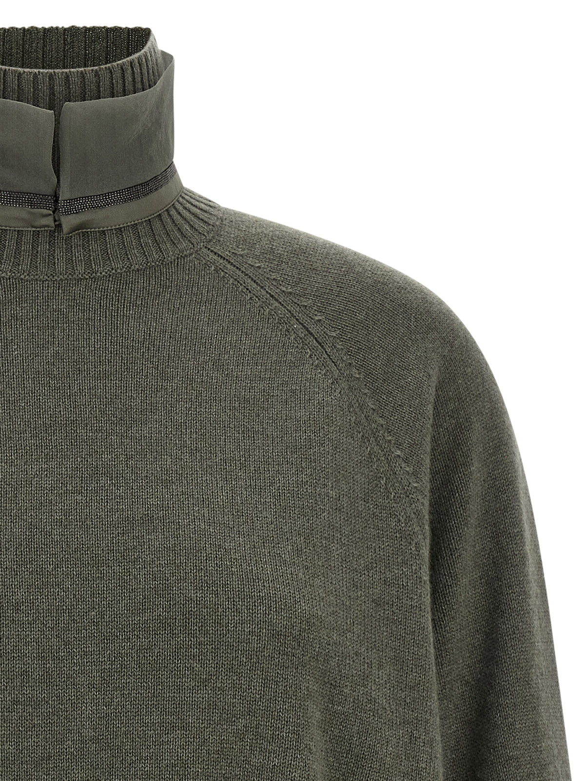 Bicolor Cashmere Cardigan