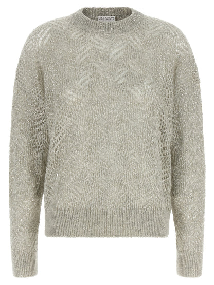 Gray Polyamide Cardigan