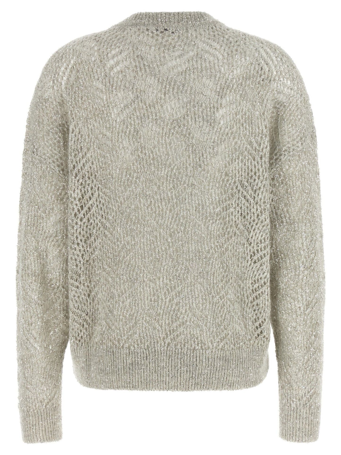Gray Polyamide Cardigan