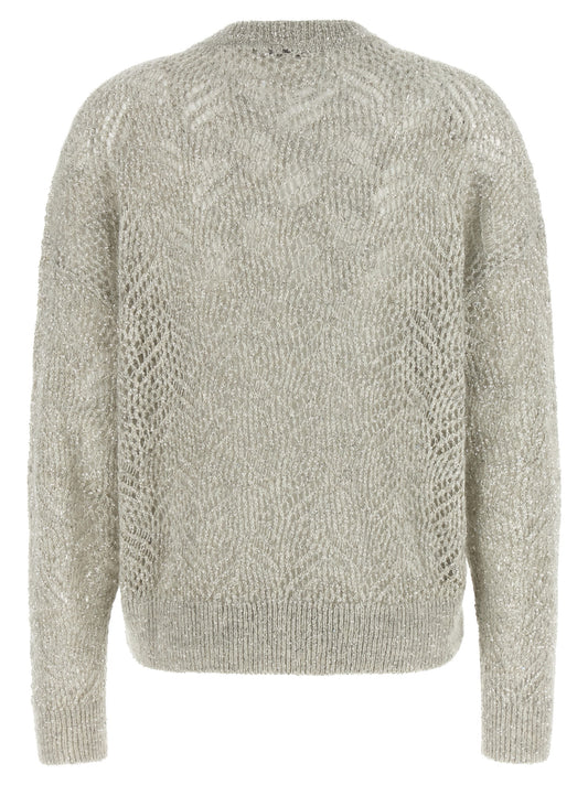 Gray Polyamide Cardigan