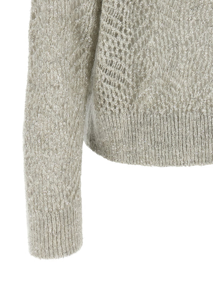 Gray Polyamide Cardigan