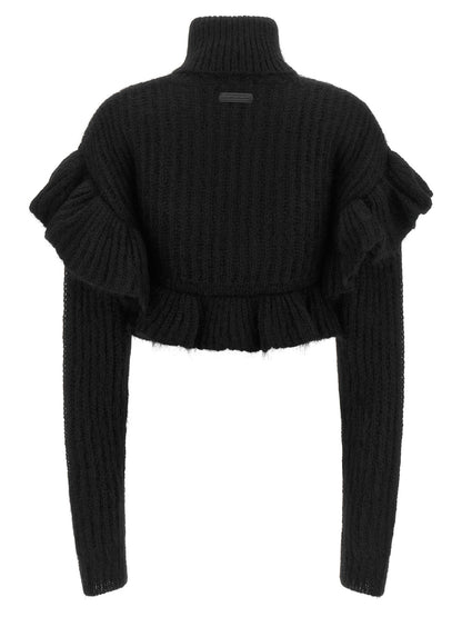 Black Mohair Cardigan