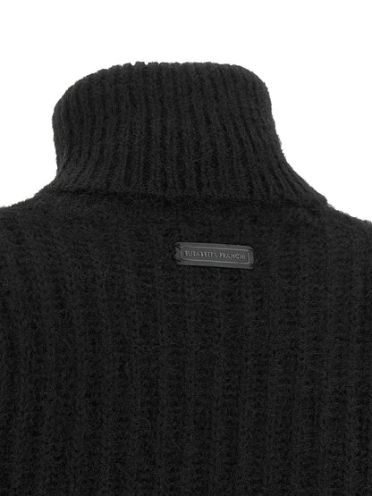 Black Mohair Cardigan