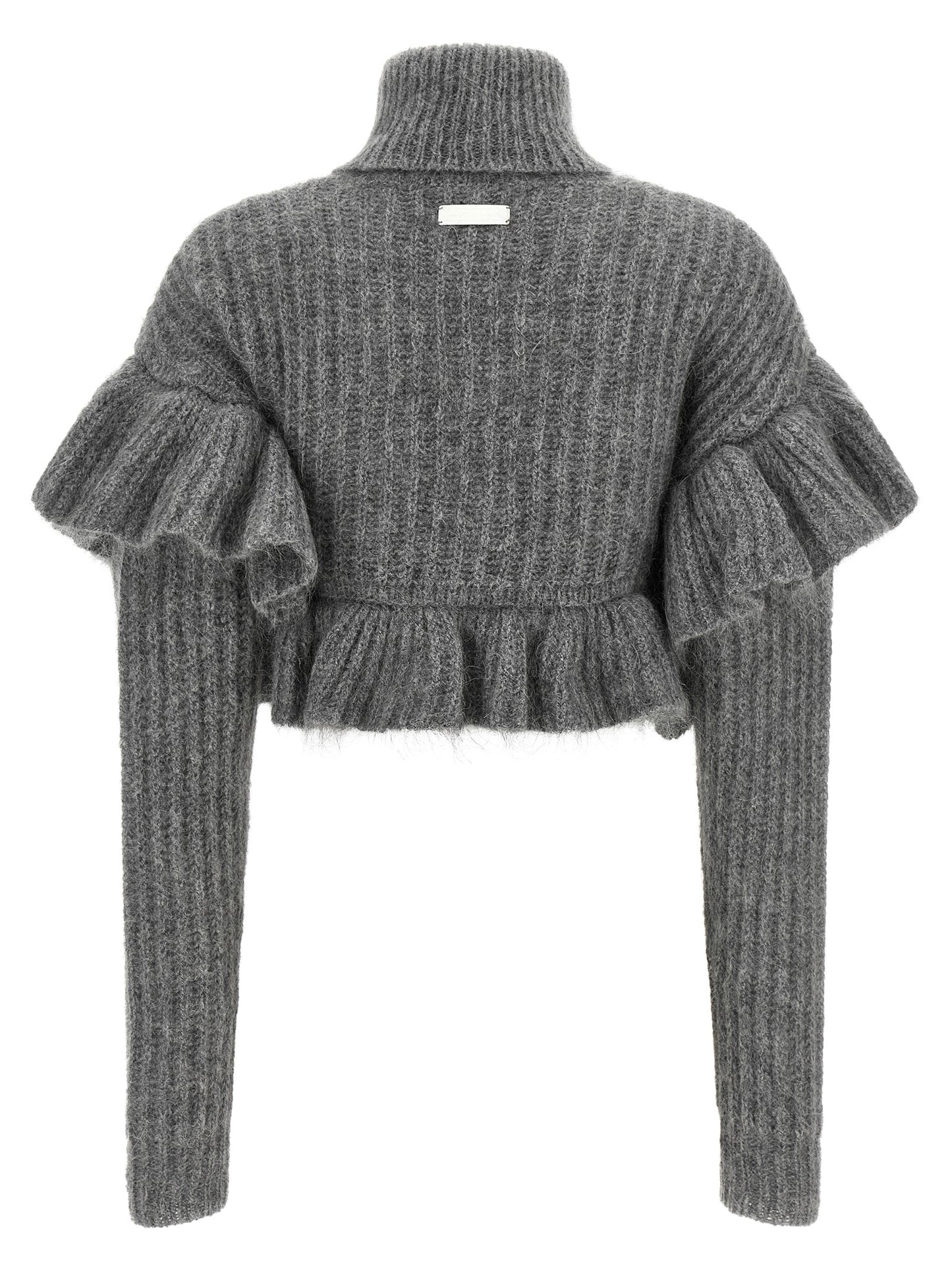 Gray Mohair Cardigan