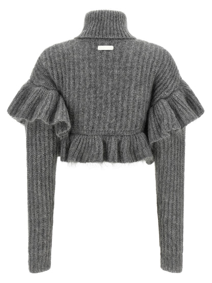 Gray Mohair Cardigan