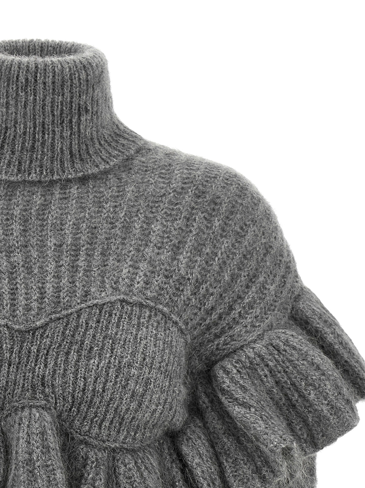 Gray Mohair Cardigan
