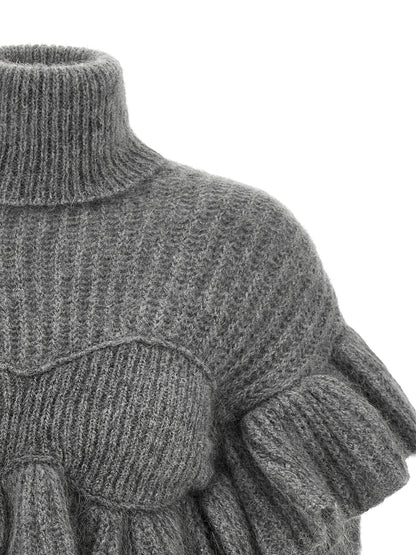 Gray Mohair Cardigan