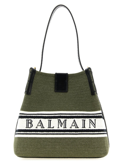 Bicolor Cotton Handbag