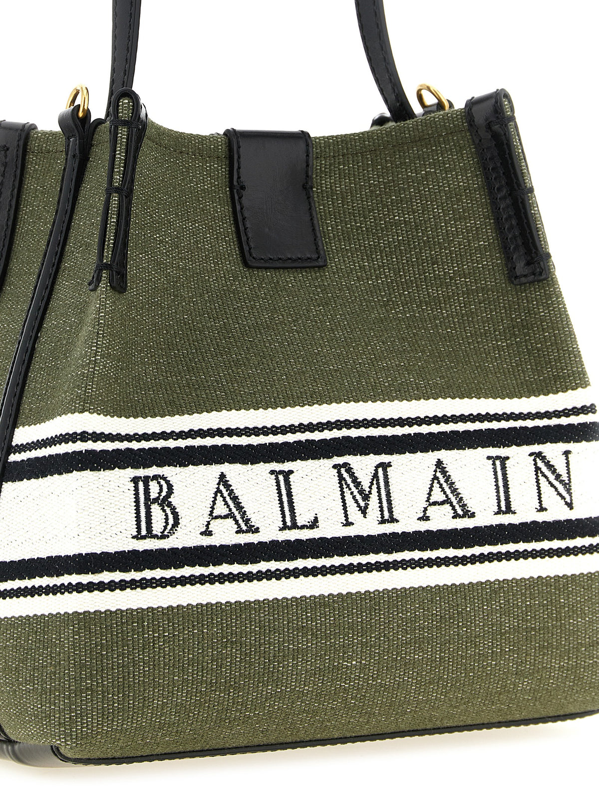 Bicolor Cotton Handbag