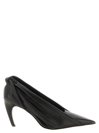 Black Calfskin High Heel Pumps